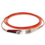 Picture of 0.5m ST to LC Orange OM2 Duplex OFNR (Riser-Rated) Fiber Patch Cable