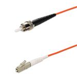 Picture of 0.5m ST to LC Orange OM2 Simplex LSZH Fiber Patch Cable