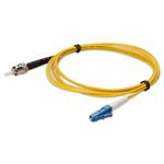 Picture of 0.5m ST to LC Yellow OS2 Simplex OFNP (Plenum-Rated) SMF Fiber Patch Cable