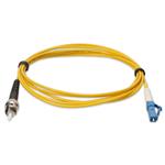 Picture of 0.5m ST to LC Yellow OS2 Simplex OFNP (Plenum-Rated) SMF Fiber Patch Cable