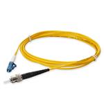 Picture of 0.5m ST to LC Yellow OS2 Simplex OFNR (Riser-Rated) SMF Fiber Patch Cable