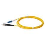 Picture of 0.5m ST to LC Yellow OS2 Simplex OFNR (Riser-Rated) SMF Fiber Patch Cable