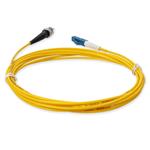 Picture of 0.5m ST to LC Yellow OS2 Simplex OFNR (Riser-Rated) SMF Fiber Patch Cable