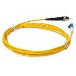 Picture of 0.5m ST to LC Yellow OS2 Simplex OFNR (Riser-Rated) SMF Fiber Patch Cable
