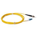 Picture of 0.5m ST to LC Yellow OS2 Simplex OFNR (Riser-Rated) SMF Fiber Patch Cable