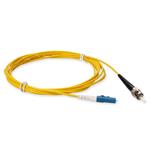 Picture of 0.5m ST to LC Yellow OS2 Simplex OFNR (Riser-Rated) SMF Fiber Patch Cable