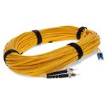 Picture of 100m ST to LC Yellow OS2 Duplex OFNR (Riser-Rated) SMF Fiber Patch Cable