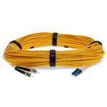 Picture of 100m ST to LC Yellow OS2 Duplex OFNR (Riser-Rated) SMF Fiber Patch Cable