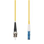 Picture of 100m ST to LC Yellow OS2 Simplex OFNP (Plenum-Rated) SMF Fiber Patch Cable
