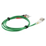 Picture of 10m ST to LC Green OM4 Duplex OFNR (Riser-Rated) Fiber Patch Cable