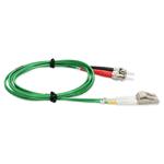 Picture of 10m ST to LC Green OM4 Duplex OFNR (Riser-Rated) Fiber Patch Cable