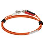Picture of 10m ST to LC Orange OM1 Duplex OFNP (Plenum-Rated) TAA MMF Fiber Patch Cable