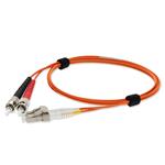 Picture of 10m ST to LC (Female) Orange OM1 Duplex OFNP (Plenum-Rated) MMF Fiber Patch Cable
