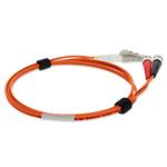 Picture of 10m ST to LC (Female) Orange OM1 Duplex OFNP (Plenum-Rated) MMF Fiber Patch Cable