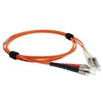Picture of 10m ST to LC (Female) Orange OM1 Duplex OFNP (Plenum-Rated) MMF Fiber Patch Cable