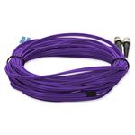 Picture of 10m ST to LC Purple OS2 Duplex OFNR (Riser-Rated) SMF Fiber Patch Cable