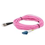 Picture of 10m ST to LC Pink OS2 Duplex OFNR (Riser-Rated) TAA SMF Fiber Patch Cable