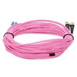 Picture of 10m ST to LC Pink OS2 Duplex OFNR (Riser-Rated) TAA SMF Fiber Patch Cable