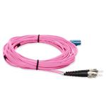 Picture of 10m ST to LC Pink OS2 Duplex OFNR (Riser-Rated) TAA SMF Fiber Patch Cable