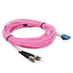 Picture of 10m ST to LC Pink OS2 Duplex OFNR (Riser-Rated) TAA SMF Fiber Patch Cable