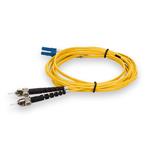 Picture of 10m ST to LC Yellow OS2 Duplex OFNP (Plenum-Rated) SMF Fiber Patch Cable