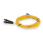Picture of 10m ST to LC Yellow OS2 Duplex OFNP (Plenum-Rated) SMF Fiber Patch Cable