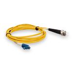 Picture of 10m ST to LC Yellow OS2 Duplex OFNP (Plenum-Rated) SMF Fiber Patch Cable