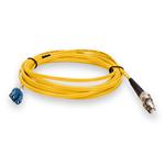 Picture of 10m ST to LC Yellow OS2 Duplex OFNP (Plenum-Rated) SMF Fiber Patch Cable