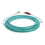 Picture of 12m ST to LC Aqua OM4 Duplex OFNR (Riser-Rated) TAA Fiber Patch Cable