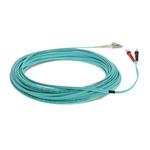 Picture of 12m ST to LC Aqua OM4 Duplex OFNR (Riser-Rated) TAA Fiber Patch Cable