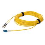 Picture of 12m ST to LC Yellow OS2 Duplex OFNR (Riser-Rated) TAA SMF Fiber Patch Cable