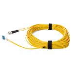 Picture of 12m ST to LC Yellow OS2 Duplex OFNR (Riser-Rated) TAA SMF Fiber Patch Cable