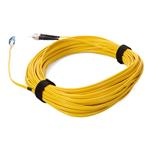 Picture of 12m ST to LC Yellow OS2 Duplex OFNR (Riser-Rated) TAA SMF Fiber Patch Cable