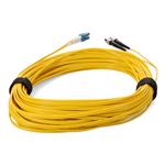 Picture of 12m ST to LC Yellow OS2 Duplex OFNR (Riser-Rated) TAA SMF Fiber Patch Cable