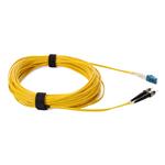Picture of 12m ST to LC Yellow OS2 Duplex OFNR (Riser-Rated) TAA SMF Fiber Patch Cable