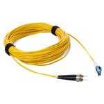 Picture of 12m ST to LC Yellow OS2 Duplex OFNR (Riser-Rated) TAA SMF Fiber Patch Cable