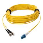 Picture of 12m ST to LC Yellow OS2 Duplex OFNR (Riser-Rated) TAA SMF Fiber Patch Cable