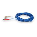 Picture of 1m ST to LC Blue OM4 Duplex OFNR (Riser-Rated) Fiber Patch Cable
