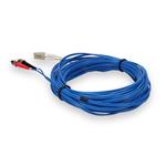 Picture of 1m ST to LC Blue OM4 Duplex OFNR (Riser-Rated) Fiber Patch Cable