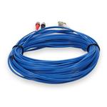 Picture of 1m ST to LC Blue OM4 Duplex OFNR (Riser-Rated) Fiber Patch Cable