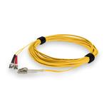 Picture of 1m ST to LC Yellow OM4 Duplex OFNR (Riser-Rated) TAA Fiber Patch Cable