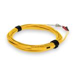 Picture of 1m ST to LC Yellow OM4 Duplex OFNR (Riser-Rated) TAA Fiber Patch Cable