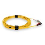 Picture of 1m ST to LC Yellow OM4 Duplex OFNR (Riser-Rated) TAA Fiber Patch Cable