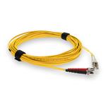 Picture of 1m ST to LC Yellow OM4 Duplex OFNR (Riser-Rated) TAA Fiber Patch Cable