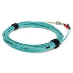 Picture of 1m ST to LC Aqua OM4 Duplex OFNR (Riser-Rated) Fiber Patch Cable