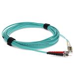 Picture of 1m ST to LC Aqua OM4 Duplex OFNR (Riser-Rated) Fiber Patch Cable