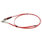 Picture of 1m ST to LC Red OM1 Duplex OFNR (Riser-Rated) MMF Fiber Patch Cable