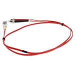 Picture of 1m ST to LC Red OM1 Duplex OFNR (Riser-Rated) MMF Fiber Patch Cable