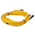 Picture of 1m ST to LC Yellow OM1 Duplex OFNR (Riser-Rated) TAA MMF Fiber Patch Cable