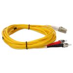 Picture of 1m ST to LC Yellow OM1 Duplex OFNR (Riser-Rated) TAA MMF Fiber Patch Cable